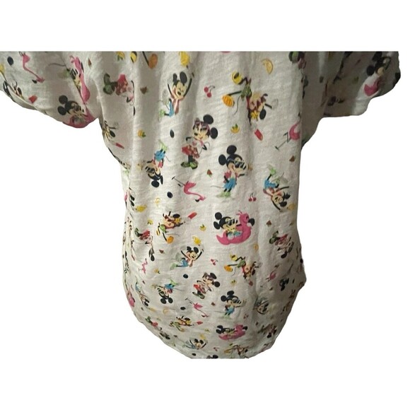 Disney Parks Mickey and Minnie Scoop Neck Shirt Women’s Small Summertime Fun New - Picture 8 of 16